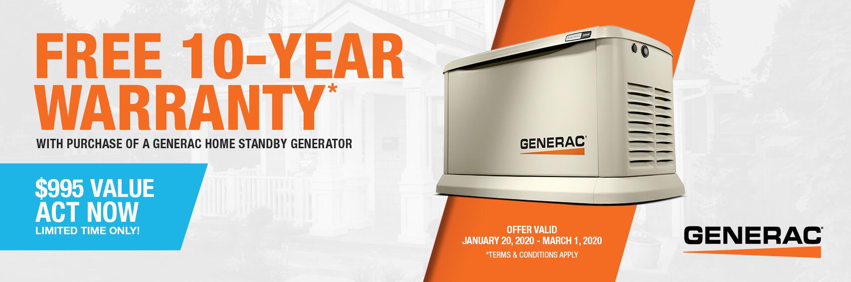 Homestandby Generator Deal | Warranty Offer | Generac Dealer | Vero Beach, FL